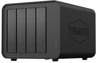 TERRAMASTER F4-212 4 Bay NAS - Quad Core CPU, DDR4 RAM, Network Attached Storage Personal Cloud with Rich Backup Solutions (Diskless)