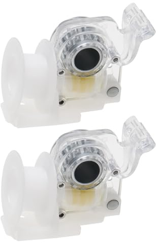 eMagTech 2 Stück Kippmechanismus für Jalousien 50 X 40 Mm Ersatzteile für Jalousien Kippkontrollmechanismus Passend für 6 Mm Sechskant Geeignet für 50 Mm Holzjalousien