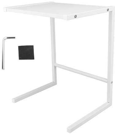 Support de Four à Micro-ondes, Étagère à Micro-ondes en Acier au Carbone avec Espace de Rangement, Rangement Multifonctionnel pour Ustensiles de Cuisine et Vaisselle pour Cuisine (S)