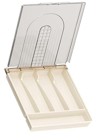 Rangement pour argenterie – Solutions de rangement pour couverts, argenterie avec couvercle – Boîte de rangement pour couverts en argent sterling – Plateau à couverts pour cuisine
