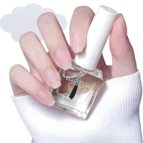 Yoowan 2 In 1 Water-Based Clear Nail Polish, Top Coat & Base Coat, Quick Dry, Long Lasting, Non-Toxic, Natural Ingredients, 10 ml