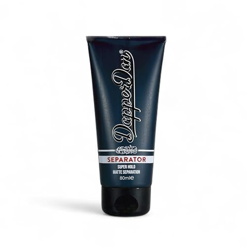 Dapper Dan Separator Styling Cream, super starker Halt, matte Finish, für Männer, definiert und trennt Haare, leicht, nicht fettend, natürlicher Look, 80ml | Super Strong Hold Matte Styling Cream that define and separates hair Lightweight Non-Greasy Formula for a Natural Look.