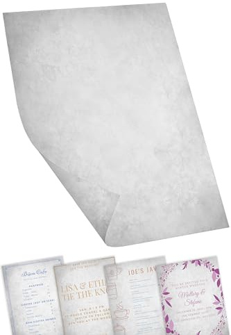 Astra Print Titus Vintage Parchment Effect Card A4, 200GSM, 40 Sheets | Grey textured aged look, double-sided, printer friendly. For certificates, diplomas, awards, menus & invitations