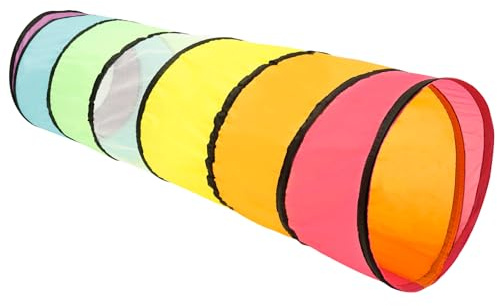 Kids Play Tunnel for Toddlers, Colorful Pop Up Through Tunnel with Round Opening, 46x180cm Toddler Toys or Gift for Infant Children or Dog Kids Toys fit Indoor Outdoor Backyard Game