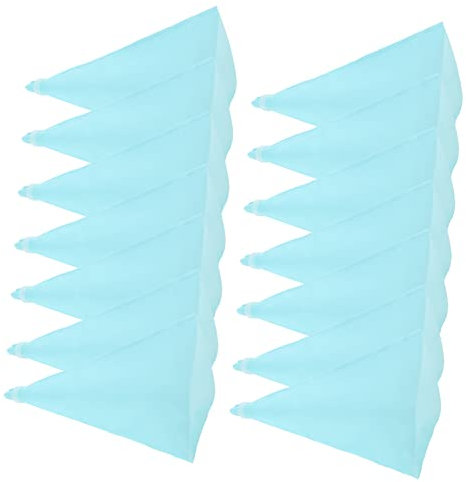 Holibanna Cake Piping Kit and Decorating Tools Set, 14pcs Reusable Pastry Cream Bags Multi-Function Nozzles, Sky Blue Baking Accessories for Cakes, Cupcakes, Cookies Decoration and DIY Baking