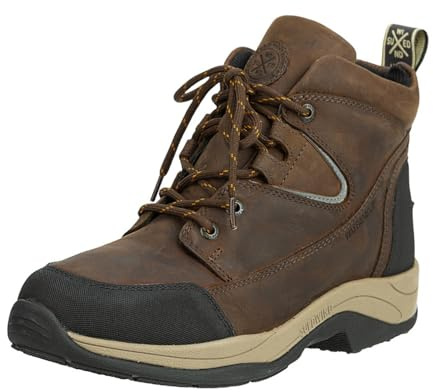 SUEDWIND FOOTWEAR Reitstiefeletten Field Lace GripFTX – Chocolate 36–46 | Unisex Leder-Stiefeletten – Stall & Gelände Allwetterstiefeletten – Schnürung, Micro-Dry-Futter, GripFTX-Sohle