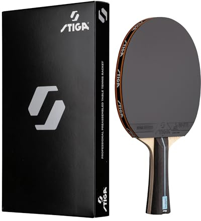 Banda von STIGA Allround Future System, Master – Fertig geklebter Tischtennisschläger mit Star Future Belag, stabilem Tischtennisholz, neu beklebbar für Weiterentwicklung