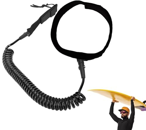 Xiixuuj Cuerda de esquí acuático, cordón de cintura ajustable de 4 pies, cuerda de remolque para barco, para bodyboard, kayak, embarque, natación, embarcaciones al aire libre