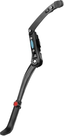 Dual Clamps Kickstand 24-29in Quick Height Adjust Bicycle Parking Rack MTB Road Chain Seat Stay Tubes Firm(Side Stand RKS008 L)