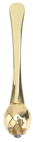 WRITWAA Varilla para Facilitar la Aplicación de Crema de Aleación de Zinc Dorada de Masaje para Ojos Superficie Suave y Mejorar el Tejido del Contorno Ocular