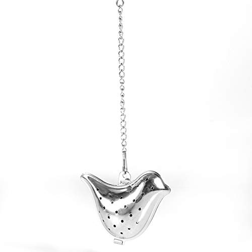 Tea Balls, Tea Infusers for Loose Tea, Stainless Steel Loose Tea Leaf Infuser Ball Strainer Filter Diffuser Herbal Spice Bird Chain, Tea Filter Strainer