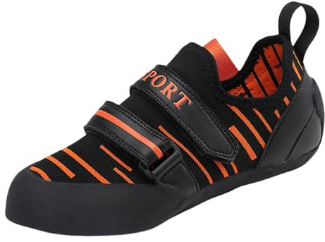 Viaoragiosa Boulderschuhe,Atmungsaktive Boulderschuhe,Herren Booster Kletterschuhe,Einfach An- Und Auszuziehen,Kletterschuhe,Soft,Puffer,VerschleißFest,rutschfeste Kletterwand FüR AnfäNger