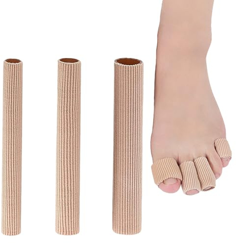 3 Stück Zehenschutz Silikon,Großer zeh,Zehenpolster,Kleiner,Schneidbar toe Cushion Tube Schlauchbandage,Schlauchbandagen,Gel-zehenkappe,Gehpolster,Zehenpolsterabdeckung,Zehenabdeckungen,Zehenkappen