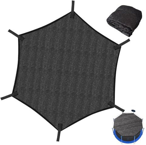 Trampolín Protección Solar Cubierta, 244cm Cubiertas de trampolín con protección UV, Sombra para trampolín, Cubiertas De Lluvia De Trampolín, Parasol para trampolín, para Trampolín de 6 Barras