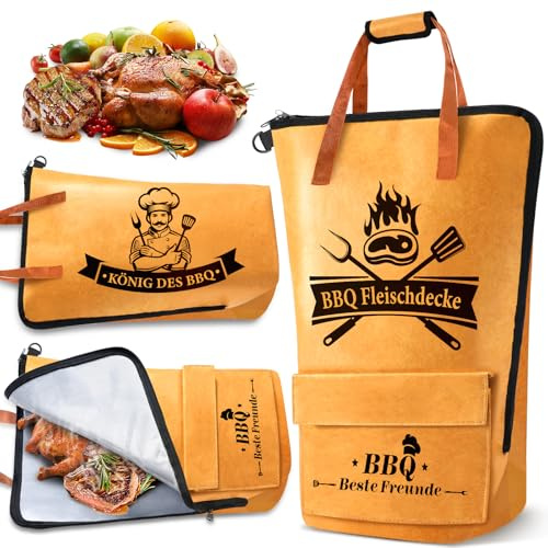 KEZKALS Geschenke für Männer, BBQ Wärmebeutel - Hält Gegrilltes warm | Grill Zubehör, Geschenke für Männer, Männergeschenke, Geburtstagsgeschenk für Männer, Papa Weihnachten Geschenk Kleinigkeiten