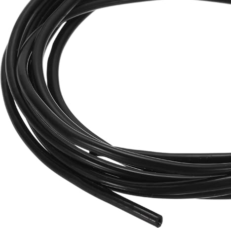 sourcing map 3 m Split Silicone Cable Sleeve Tubing, ID 2mm Black Split Silicone Tube Cord Organizer Wire Shielding Sheathing Wrap for USB Charge Power Cord Audio Video Cable