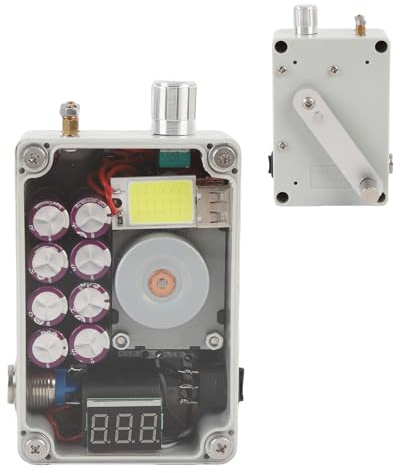 FLEXMAN Generatore a Manovella, Generatore di Corrente Manuale Portatile con Uscita USB Alimentazione di Riserva di Emergenza per Interruzione del Campeggio All'Aperto Fuori Dalla