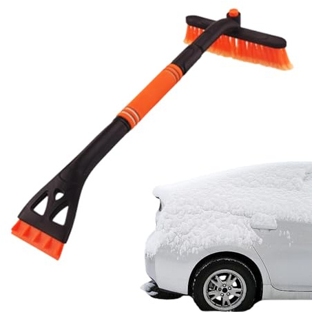 Schneebürste Für Auto - Ausziehbares Reinigungswerkzeug Mit Ergonomischem Griff - Eiskratzer Für Autowindschutzscheibe | SUV, Wohnmobile, LKW Und Autos Im Winter Zur Frostentfernung Und Reinigung