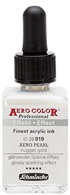 Schmincke - AERO Color Professional - Airbrush Farbe - Effektfarbe - 28ml - Perlgold Nuggets