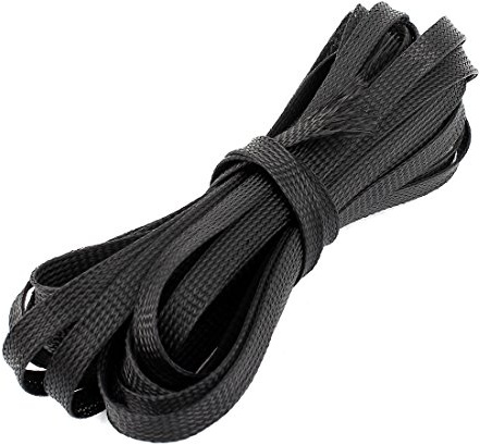 sourcingmap Gaine tressée en PET Protection cable fil en treillis métallique 10 mm A/V RC Audio Moto 8 m de long