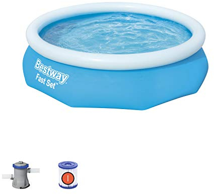 Bestway Fast Set Swimming Pool with Filter Pump, 10' x 30 for kids and adults