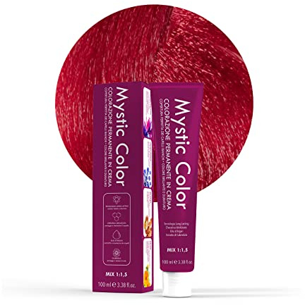 Mystic Color - Colore Biondo Rosso Intenso 7.66 - Tinta per Capelli - Colorazione Professionale in Crema a Lunga Durata - Con Cheratina Idrolizzata, Olio di Argan e Calendula - 2 Confezioni da 100 ml