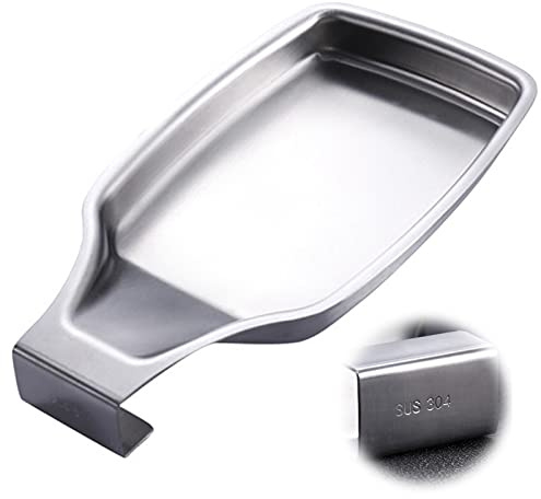 Löffelablage Küche Kochlöffel Halter Löffelablage Edelstahl Ablage Metall Küchenutensilien Halter Löffel Halter Rechteckig Edelstahl Aufhängbar für Kochen Spatelsuppe Schöpflöffel Gabel Küche Spachtel