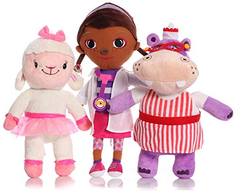 cgzlnl Doc McStuffins Plüschtier, Hallie Lambie Stofftiere, 3 Stück/Set