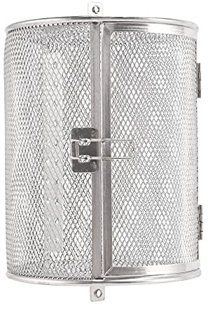 Cestello per Girarrosto,14X18Cm Gabbia per Forno nel Acciaio Inossidabile per Cestello per Arrosti Barbecue Strumento per Utensili da Forno Griglia per Friggitrice Ad Aria