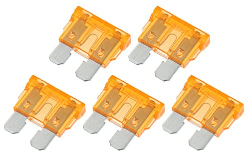 A ABSOPRO 5pz Lama Stile Fusibili 5A Lama Stile Fusibili per Auto Barca Arancione