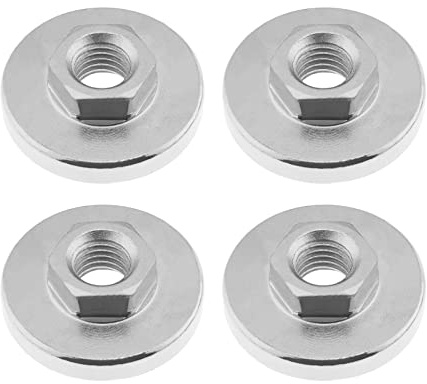 YINETTECH Lot de 4pcs Écrous à Bride pour Meuleuse d'angle M14 Compatible avec 125/150/180/230 Meuleuses d'angle de Type Disque de Meuleuse d'angle en Métal à Changement Rapide