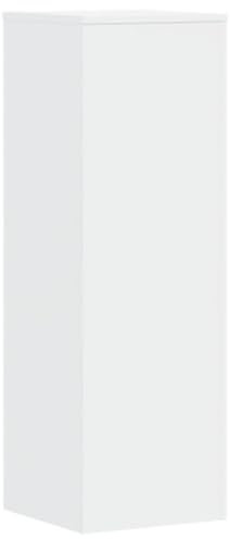 vidaXL Pflanzenständer, Blumenständer Hohle Konstruktion, Dekosäule Podest für Pflanzen Dekoartikel, Blumenhocker Blumensäule, Weiß Holzwerkstoff