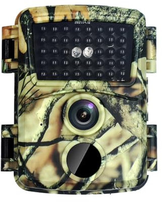 Caccia Traccia Fotocamera Trappola Visione Notturna Macchina Fotografica Di Caccia 12MP HD1080P 0.8s Trigger Macchina Fotografica Selvaggia Esterna Impermeabile Foto Trappola - Costruito per durare