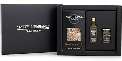 Confezione Regalo Tartufo LISBONA - Cesti Natalizi Pasquali a base di Tartufo - Prodotti Tipici Artigianali - Idea Pacco Gastronomico Natale Pasqua - Truffle Gift Idea - Martelli Fabiano Tartufi