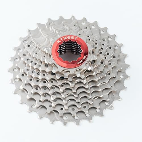 KTKEET Cassetta a 10 velocità 11-30T/32T/34T/36T/40T/42T/46T/50T/ Mountain Bike/bici da strada, pignone per bicicletta a 10 velocità, compatibile con Shimano Ultegra XT Sunrace Sram (11-30T)