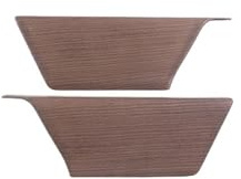 KNWIAUQ Car styling interior For Toyota For Tundra For Sequoia 2022 2023 / ABS Carbon Fiber Car Center Console Armrest Storage Box Side Panel Trim Cover Car Interior Decoration(Pear Wood Grain)