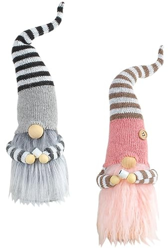 Vaguelly 2pcs Holiday Gnome Handmade Gnome Decorations Ornaments for Home Decor