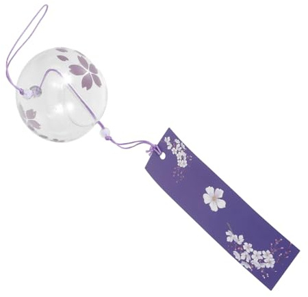 Campana Vento in Vetro Porpora a Campana, Decorazione Versatile