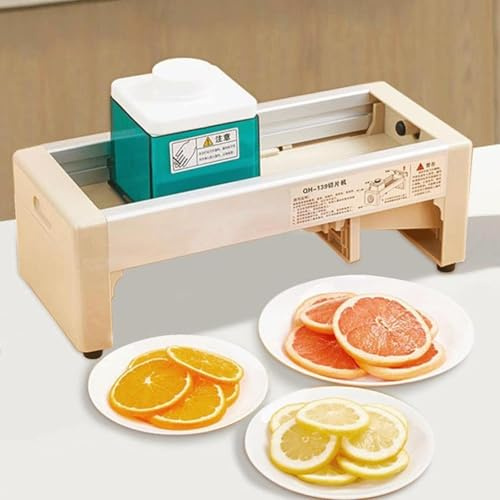 Manual Vegetable and Fruit Slicer, Adjustable Thickness V-shaped Blade, for Home Kitchen Food Preparation