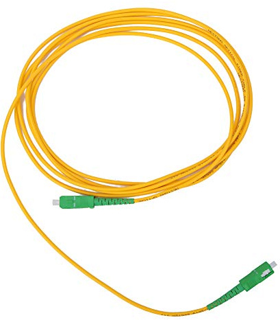 Eujgoov Cavo Patch in Fibra Ottica 2 Pezzi, SC SC modalità Singola 3 Metri SM-G652D con Puntale in Ceramica per Comunicazione LAN in Fibra Ottica
