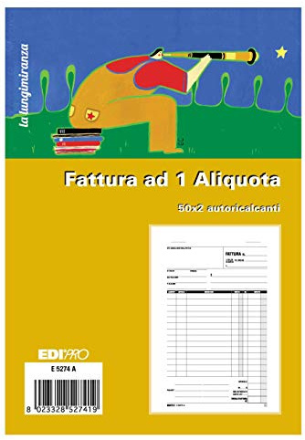 EDIPRO - E5274A - Bloc factura 1 alícuota 50x2 autocalcante f.to 22x14,8
