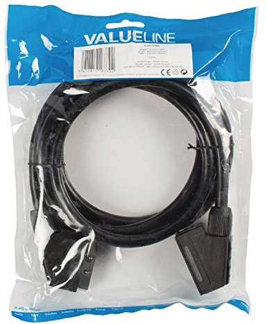 Valueline péritel 2 m mâle à femelle câble d'extension – CVGP31010BK20 Noir