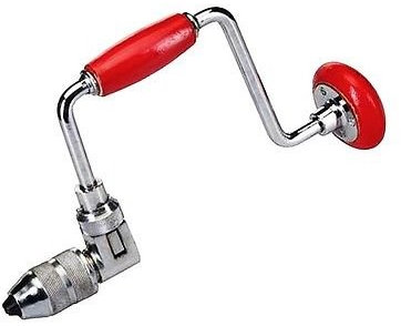 BARGAINWORLDUK Hand Brace Drill, 4 Jaw Wood Drilling Handle + 3 Year Guarantee U142