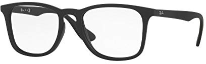 Ray-Ban Unisex-Erwachsene 0rx 7074 5364 50 Brillengestell, Schwarz (Rubber Black)