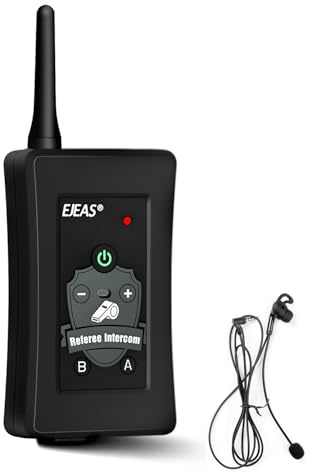 EJEAS FBIM Fußball Schiedsrichter Motorrad Helm Intercom,1200m Wireless 4 Personen Full Duplex Bluetooth Interphone mit Professionellen Schiedsrichter Headset