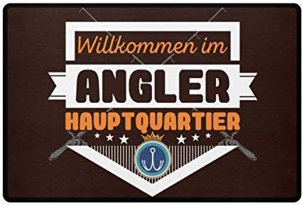 Willkommen im Angler Hauptquartier Home für drinnen und draussen - Fußmatte