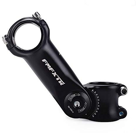 Potencia ajustable de la bicicleta ±60° hacia arriba o hacia abajo, WASAGA -60~60 grados 120mm o 110mm Aumentar Bicicleta Horquilla Extensor Manillar Levante Abrazadera Adaptador MTB Carretera Fijo Engranaje