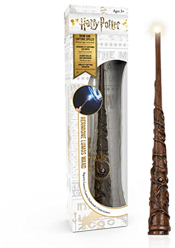 WOW! STUFF Harry Potter Lumos 17,8 cm Hermine Granger Zauberstab Official Wizarding World Geschenke, Fanartikel und Sammlerstücke Kostümzubehör für Fans ab 3 Jahren Hermione