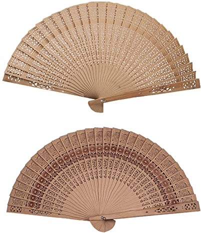 2 Stück Folding Fans, Handfächer, Faltfächer im Chinesischen Stil, Vintage-Design, für Tanzdekoration, Cosplay