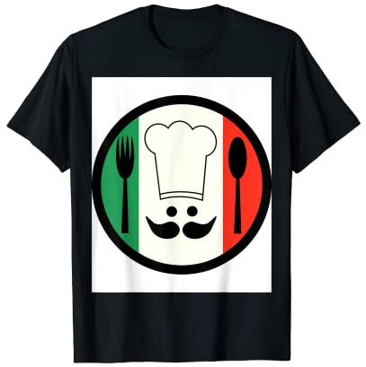 Italian Flag Chef Pizza Maker T-Shirt T-Shirt